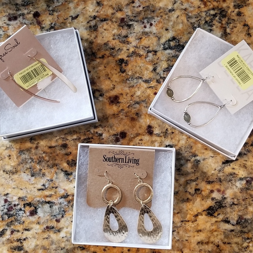 Earrings- Southern Living and Karma Bella brands